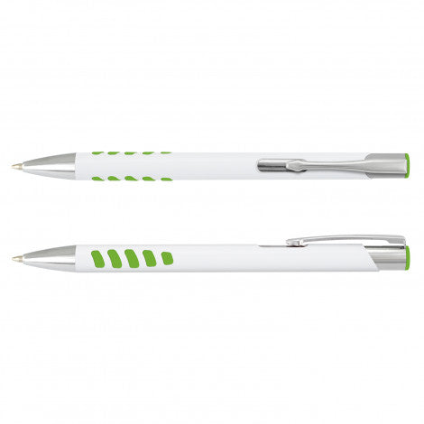 White/Bright Green