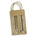 Serena Jute Double Wine Carrier promohub 