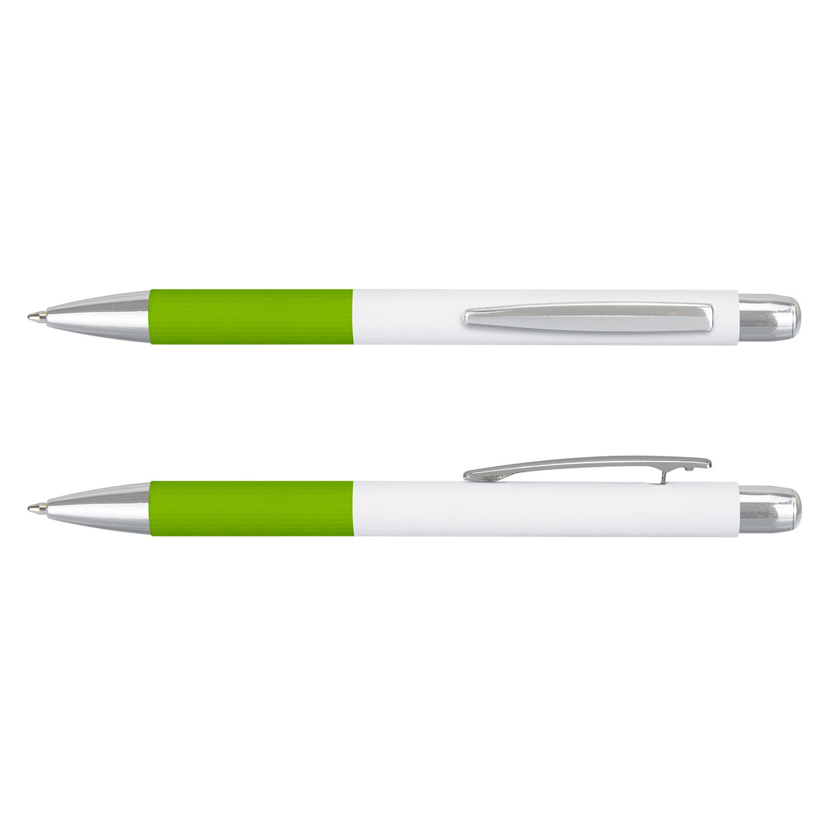 White/Bright Green