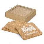 Oakridge Cork Coaster Square Set of 4 NSHpromohub 