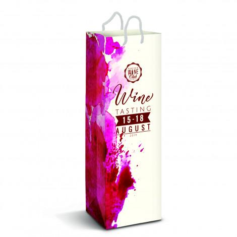 Laminated Paper Wine Bag - Full Colour NSHpromohub 