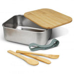 Stainless Steel Bamboo Lunch Box promohub 