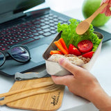 Stainless Steel Bamboo Lunch Box promohub 