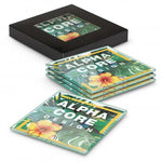 Venice Glass Coaster Set of 4 Square - Full Colour promohub 