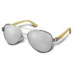 Aviator Mirror Lens Sunglasses - Bamboo promohub 
